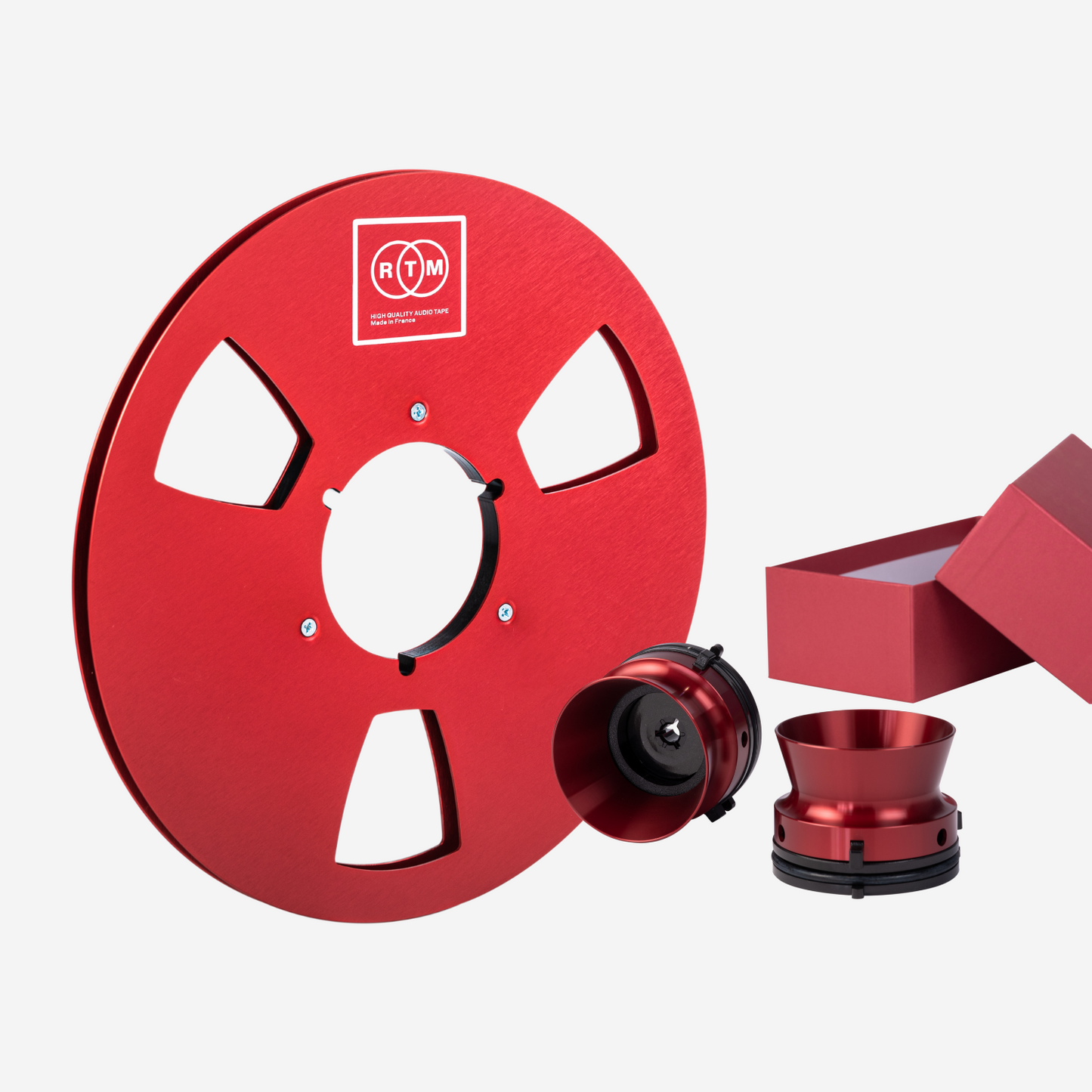 Red kit : Red 1/4'' reel + red NAB adapters