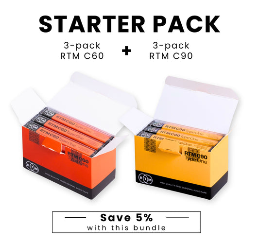 Cassettes Starter Pack (3 Pack C60 + 3 Pack C90)