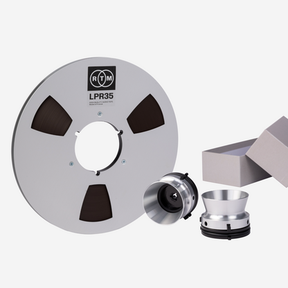 Make it NAB! : LPR35 1/4'' metal reel + silver NAB adapters