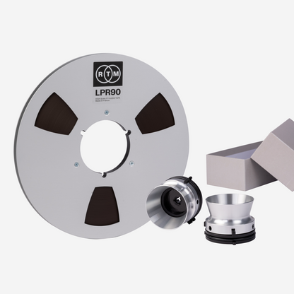 Make it NAB! : LPR90 1/4'' metal reel + silver NAB adapters