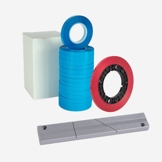 Splicing kit 1/4'' : Red leader tape + splicing tape + splicing block